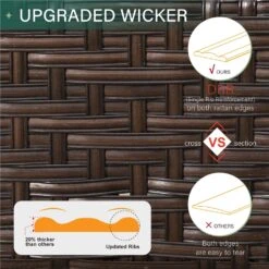 Phi Villa 9-Seat Outdoor Steel & Rattan Conversation Sofa Set With Leather Grain Fire Pit Table -Phi Villa 5 611f23a6 a23e 4692 83b4 b345fa8320fb