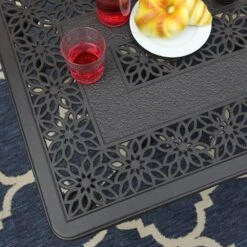 PHI VILLA Cast Aluminum Outdoor Patio Retro Tea Table 13 PHI VILLA Cast Aluminum Outdoor Patio Retro Tea Table -Phi Villa 5 e6195f97 61d6 41b6 99d7 558a93f3074d