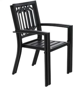 Patio Stackable Dining Chairs For Deck,Backyard PHI VILLA -Phi Villa 61HS73TGPqL. AC SL1200