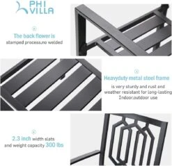 Patio Stackable Dining Chairs For Deck,Backyard PHI VILLA -Phi Villa 61R4BAxr4IL. AC SL1200
