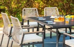 Stylish Rattan Rope Patio Dining Chairs-Phi Villa -Phi Villa 6E9A8517 1