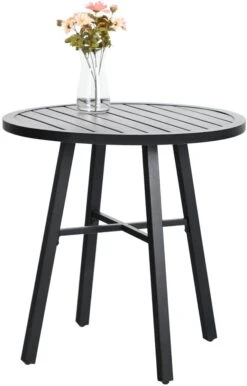 Phi Villa Outdoor Steel Round Small Coffee Table Bistro Table -Phi Villa 6 b79d8bcb b94c 44a0 b158 f8fbfb03b220
