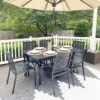 Phi Villa 7-Piece Patio Dining Set 6 Bullseye Pattern Chairs & Steel Rectangle Table 2 Phi Villa 7-Piece Patio Dining Set 6 Bullseye Pattern Chairs & Steel Rectangle Table -Phi Villa 7 Piece Patio Dining Set 4 Fixed Stackable Chairs and Steel Rectangle Table d579a676 ee3a 46f6 93b1 0ce9b0851194