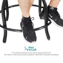 Outdoor Bohemian Swivel Bar Stools Set For Garden, Bar-PHI VILLA -Phi Villa 717PaEhv6zL