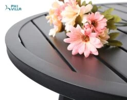 Phi Villa Outdoor Steel Round Small Coffee Table Bistro Table -Phi Villa 71ZkIsLW5RL. SL1500 8532a817 0576 4d63 8cac 5fa48885f28d