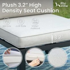 Phi Villa 6-Seater Patio Couch Modern Sectional Sofa With Cushions -Phi Villa 7 fcac2048 2630 4b2c b312 cc16c15abf3e