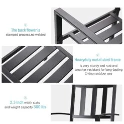 PHI VILLA 7-Pcs Patio Dining Set 6 Stackable Chairs And Enlarged Rectangle Table -Phi Villa 81YT6zyWCrL. SL1500 5727aff1 0bdd 413f 85a1 f521dbe16ffd 1