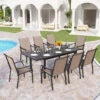 7-Piece/9-Piece Patio Dining Set With Extendable Table For Backyard PHI VILLA -Phi Villa 9 Piece Patio Dining Set with Extendable Table for Backyard PHI VILLA