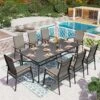 Phi Villa 9-Piece Patio Dining Set With 8 Stackable Textilene Chairs -Phi Villa 91X4BCoW57L. AC SX679