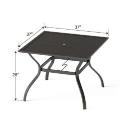 5-Piece Patio Textliene Dining Set For Garden PHI VILLA -Phi Villa Classic 5 Piece Outdoor Dining Set for Garden Backyard PHI VILLA 2 2867b816 c623 4c02 b7b1 ad91ff887d2d