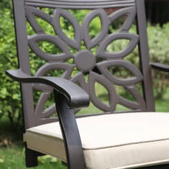 PHI VILLA Cast Aluminum Patio Dining Chairs -Phi Villa E02GF0501 071 01 4