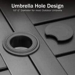 7-Piece Patio Dining Set With Upgraded Padded Textilene Chairs For Deck, Backyard PHI VILLA -Phi Villa E02GF060 4N 4 b64c91b3 ba62 4541 8211 25ff975725d5