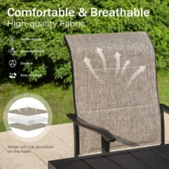 Phi Villa 8-seat Outdoor Dining Set With High-back Swivel Chairs -Phi Villa E02GF116 SP 2 48ee64b4 9225 47d4 83e9 b4efe23f8c88