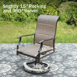 7/9-Piece Patio Dining Set With Extendable Table & High-back Padded Chairs PHI VILLA -Phi Villa E02GF116 SP 3 9adff876 9648 4ea6 a450 ed52cd464f57 1