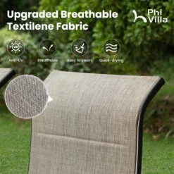 PHI VILLA C-Spring Textilene Patio Dining Chairs -Phi Villa E02GF118 3 74fa3934 9028 41c1 b8fa 1cf983157e9b