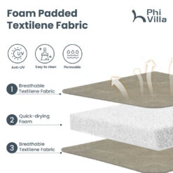 PHI VILLA C-Spring Textilene Patio Dining Chairs -Phi Villa E02GF118 6 c0bce1b9 e64e 479f 9cfe 21b5ebea26bd