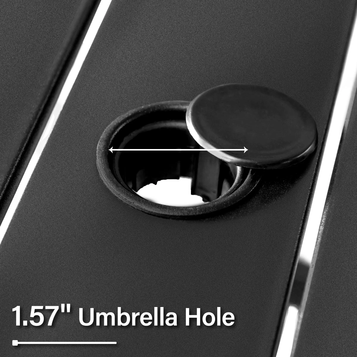 Phi Villa 5-Piece Outdoor Dining Set With Round Table & Textilene Swivel Chairs 17 Phi Villa 5-Piece Outdoor Dining Set With Round Table & Textilene Swivel Chairs - Image 15