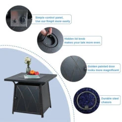 Phi Villa 4-Seater Patio Elegant Steel Sofa With Square Fire Pit Table -Phi Villa E02GS001 7 700x 90b39233 be05 4ec2 a431 dd442ec3470f