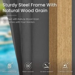 PHI VILLA 10’x13’ Patio Affordable Gazebo With Mosquito Net -Phi Villa GA051 2025.4.30 04