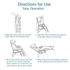 PHI VILLA Set Of 2 Padded Zero Gravity Lounge Chair Folding Patio Recliner -Phi Villa Grey1Pcs 08 1