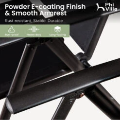 9-Piece Patio Dining Set With Foldable Textilene Chairs Phi Villa -Phi Villa HPGF PV2024.9.4 3