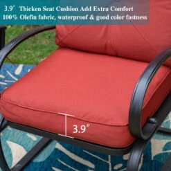 PHI VILLA C-Spring Metal Cushioned Lounge Chairs -Phi Villa IMG 4972