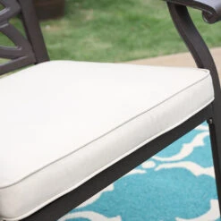 PHI VILLA Cast Aluminum Patio Dining Chairs -Phi Villa IMG 7261