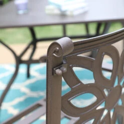 PHI VILLA Cast Aluminum Patio Dining Chairs -Phi Villa IMG 7268