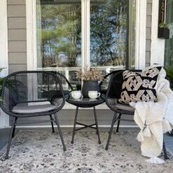 Phi Villa 3-Piece Outdoor Wicker Conversation Set -Phi Villa IMG 7966 1