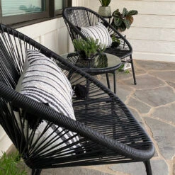 Phi Villa 3-Piece Outdoor Wicker Conversation Set -Phi Villa IMG 8360