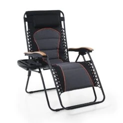 PHI VILLA Oversize Padded Adjustable Zero Gravity Chair With Cup Holder -Phi Villa LB 12200 2a7cc870 b8b8 4cb7 afd5 b5384da6059e