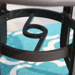 PHI VILLA 32" Cast Aluminum Round Outdoor Bar Table -Phi Villa LB 13665