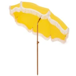 Phi Villa 7ft Patio Beach Tassel Umbrella UPF 50+ With Carry Bag -Phi Villa LB 15406