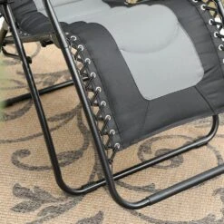 PHI VILLA Padded Zero Gravity Chair Adjustable Recliner With Cup Holder -Phi Villa LB 16309