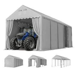 PHI VILLA 13x32ft Premium Outdoor Gray High Carport Best Durable Storage Shed 13 PHI VILLA 13x32ft Premium Outdoor Gray High Carport Best Durable Storage Shed -Phi Villa PHI VILLA 13x32ft Premium Outdoor Gray Carport01
