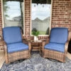 $499 PHI VILLA 3 PC Rattan Swivel Rocking Chairs Outdoor Conversation Set -Phi Villa PHI VILLA 3 PC Rattan Swivel Rocking Chairs Conversation Set