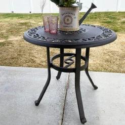 PHI VILLA 32" Cast Aluminum Round Outdoor Bar Table -Phi Villa PHI VILLA 32 Cast Aluminum Round Outdoor Bar Table 5786d1c5 c9bf 454e a8bd 7c04eef092f3