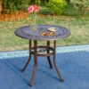 PHI VILLA 32" Cast Aluminum Round Outdoor Bar Table -Phi Villa PHI VILLA 32 Cast Aluminum Round Outdoor Bar Table edb6b876 2985 41c2 8227 567000286058