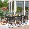 PHI VILLA 7-piece/ 9-piece Outdoor Patio Dining Sets Adjustable Patio Table And Cushioned Swivel Chairs -Phi Villa PHI VILLA 7 piece 9 piece Outdoor Patio Dining Sets Adjustable Patio Table and Cushioned Swivel Chairs 2 4260a6fd f934 4c71 abad 60ab7ead7071