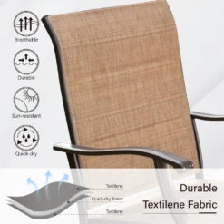 7-Piece Outdoor Bar Stool Set With 6 Seat For Poolside, Graden PH VILLA 34 7-Piece Outdoor Bar Stool Set With 6 Seat For Poolside, Graden PH VILLA -Phi Villa PHI VILLA Outdoor Textilene All Weather Padded Swivel Bar Stools With Arms 3 31498b6c 0d5a 46a9 8a9c 62db306d5f7a