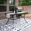 PHI VILLA Panel Steel Rectangle Outdoor Patio Dining Table -Phi Villa PHI VILLA Panel Steel Rectangle Outdoor Patio Dining Table.22
