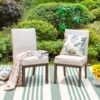 PHI VILLA Patio Textilene Padded Fixed Dining Chairs, Set Of 2 -Phi Villa PHI VILLA Patio Textilene Fabric Padded Fixed Dining Chairs 2 b5d523f4 ce3e 41dc be37 561d39ea8aea