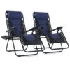 PHI VILLA Set Of 2 Padded Zero Gravity Lounge Chair Folding Patio Recliner 2 PHI VILLA Set Of 2 Padded Zero Gravity Lounge Chair Folding Patio Recliner -Phi Villa PHI VILLA Zero Gravity Chair Multi functional Indoor and Outdoor Recliner Lounge Chair with Free Cup Holder B
