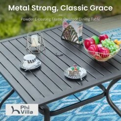 Classic 5-Piece Patio Dining Set For Garden Backyard PHI VILLA -Phi Villa PV 2024.4.3 E02GF0703 060 01