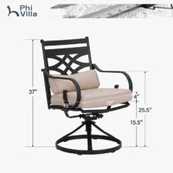 PHI VILLA Vine Patio Dining Chairs -Phi Villa PV 2024.5.10 6a0c3a0f 06f8 42f4 974a a2eece558641