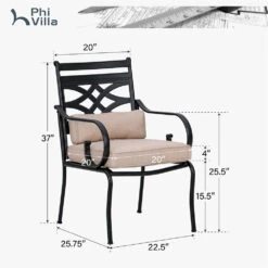 PHI VILLA Vine Patio Dining Chairs -Phi Villa PV 2024.5.10 ccf4cf7c cf69 4136 8745 59b2428019ab