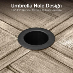 PHI VILLA 8 Person Wood-like Steel Table -Phi Villa PV 459 4 361afde2 0812 4c63 937d e63cbe6a2229 1