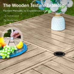 Phi Villa Mirage 9-Pcs Patio Dining Set With Farmhouse Enlarged Square Table -Phi Villa PV 459 5 bb0cf7c9 2c69 4143 b6c1 17e05dec4dad