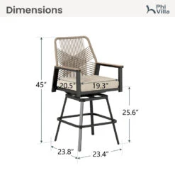 Phi Villa Mirage Rope-art High Bar Stools For Outdoor Pub -Phi Villa PV 483 484 PV 2025.03.17 2 b2483ad0 0155 4460 b2cc a61d2832809a