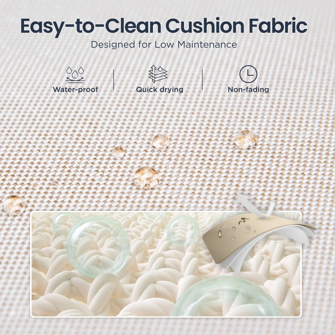 3-Pcs Outdoor High Bar Set With HPDE Rattan Bar Stool And Wood-like Table 8 3-Pcs Outdoor High Bar Set With HPDE Rattan Bar Stool And Wood-like Table - Image 6